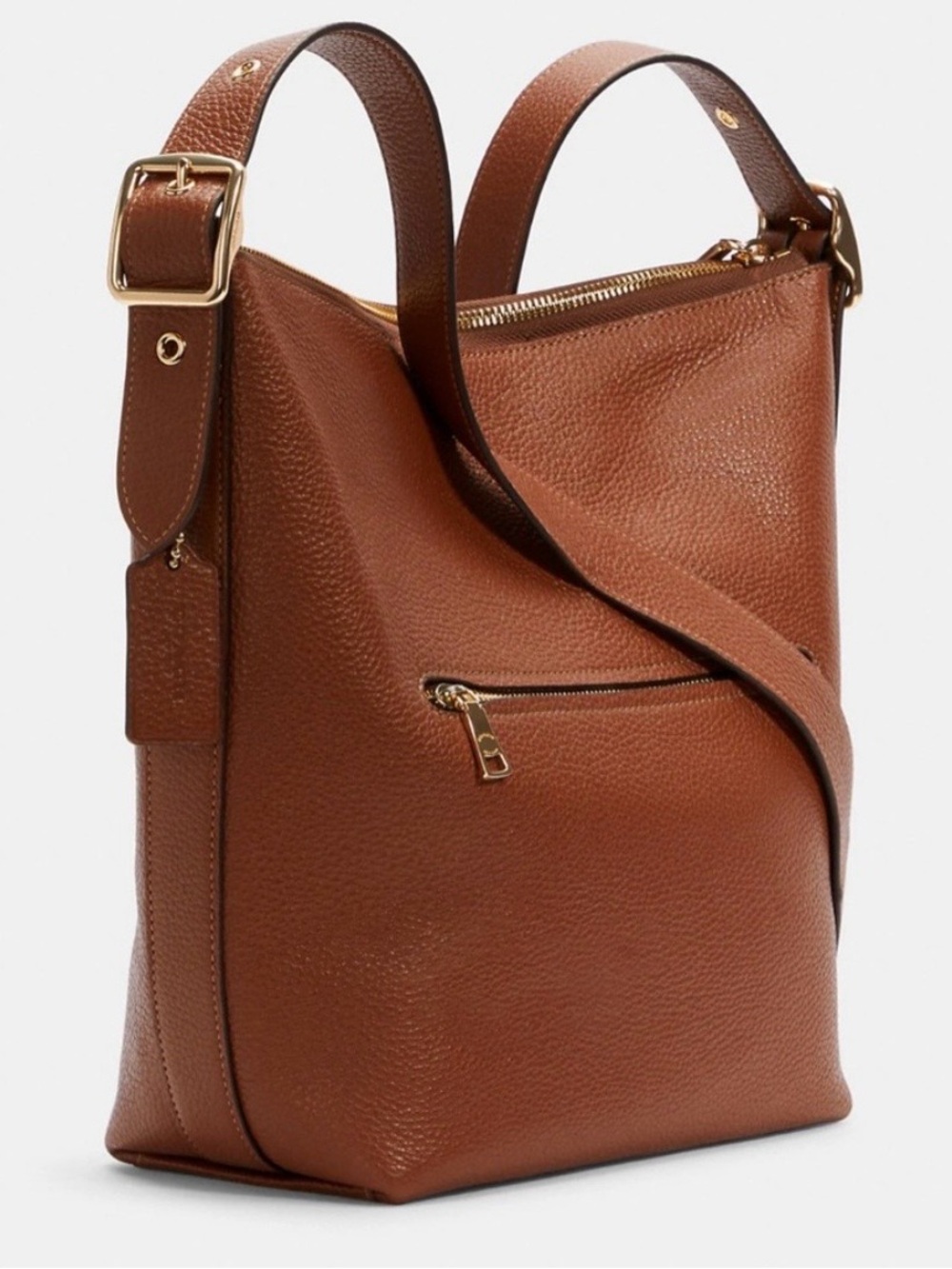 COACH Brown Leather Shoulder Bag - Picture 2 of 4